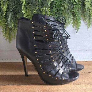Size 8 Black Dolce Vita High Heels Peep Toe